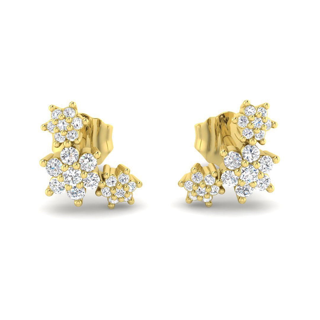 0.2 ct Natural Diamond Round Earrings