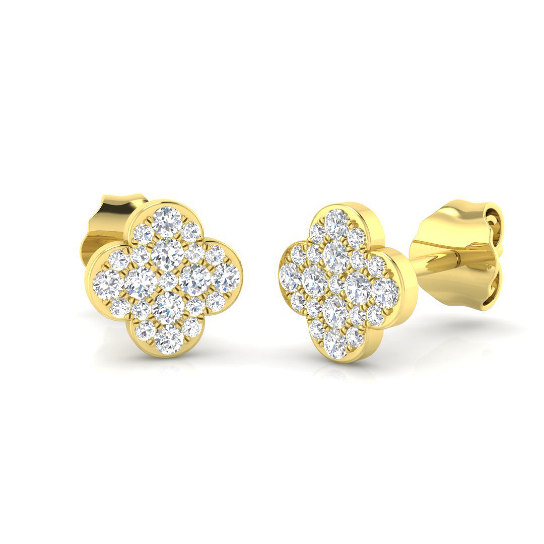 0.2 ct Natural Diamond Round Earrings