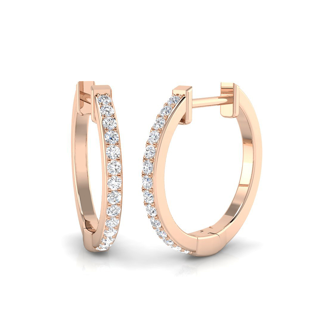 0.15 ct Natural Diamond Round Earrings