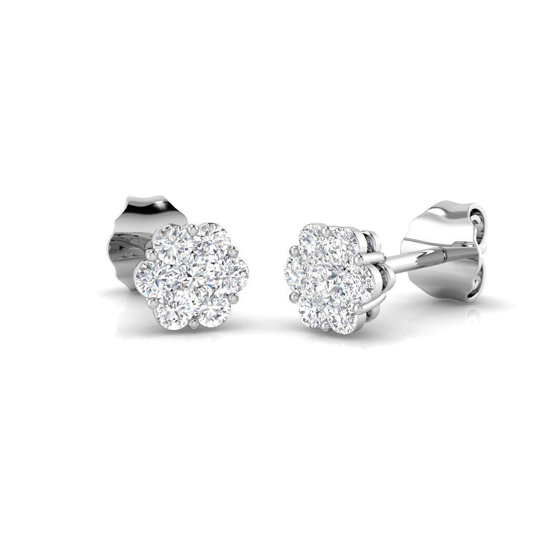 0.3 ct Natural Diamond Round Earrings
