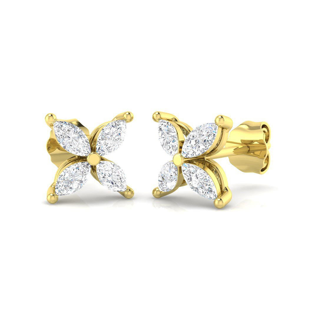 0.65 ct Natural Diamond Marquise Earrings