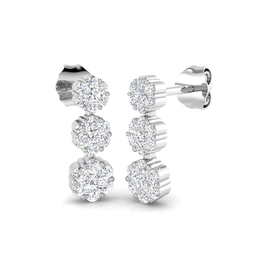 0.5 ct Natural Diamond Round Earrings