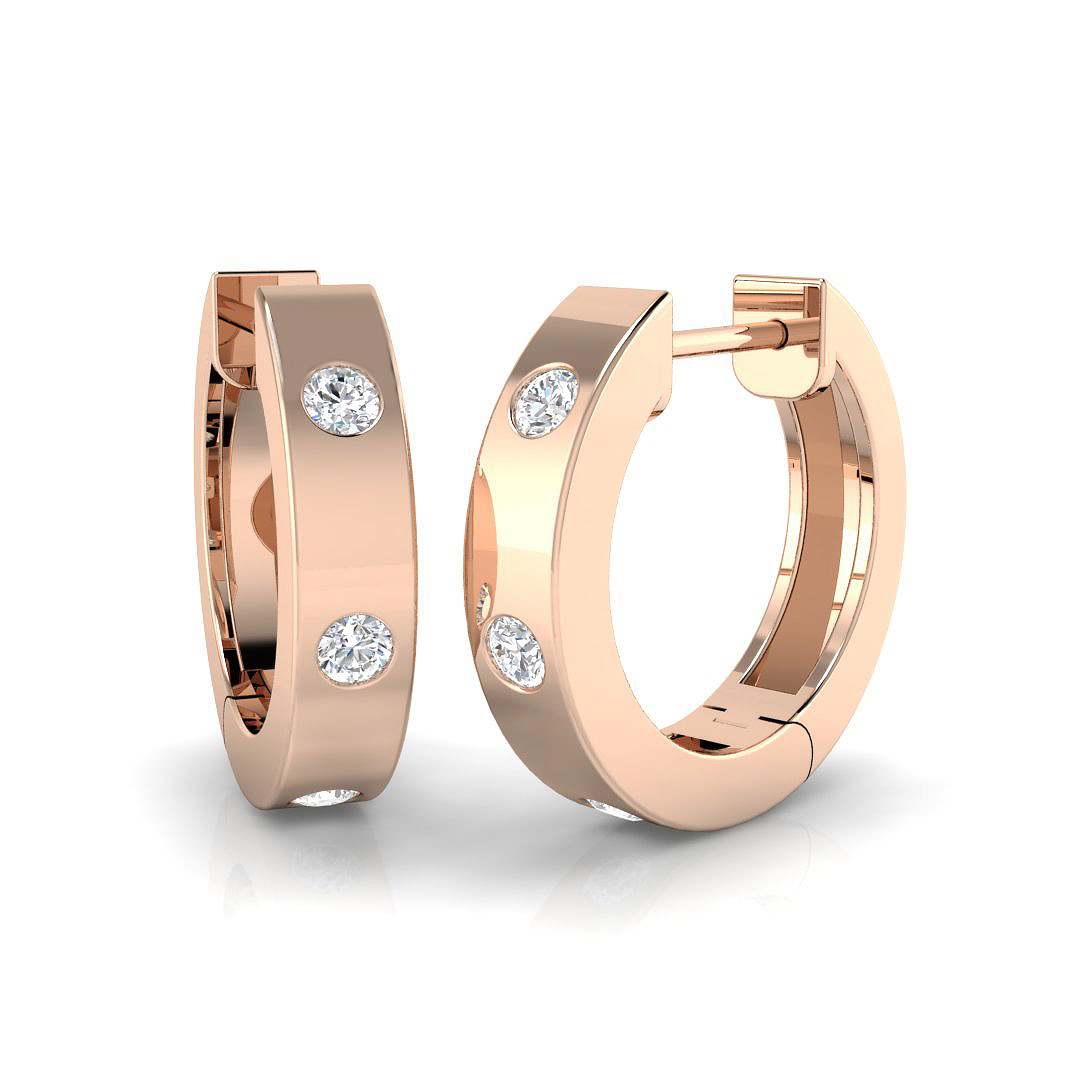 0.2 ct Natural Diamond Round Earrings