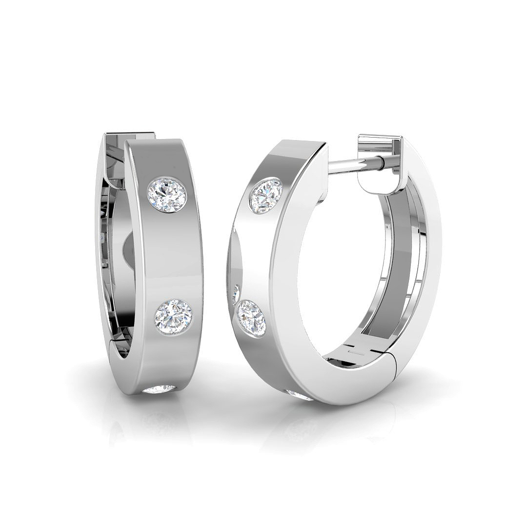 0.2 ct Natural Diamond Round Earrings
