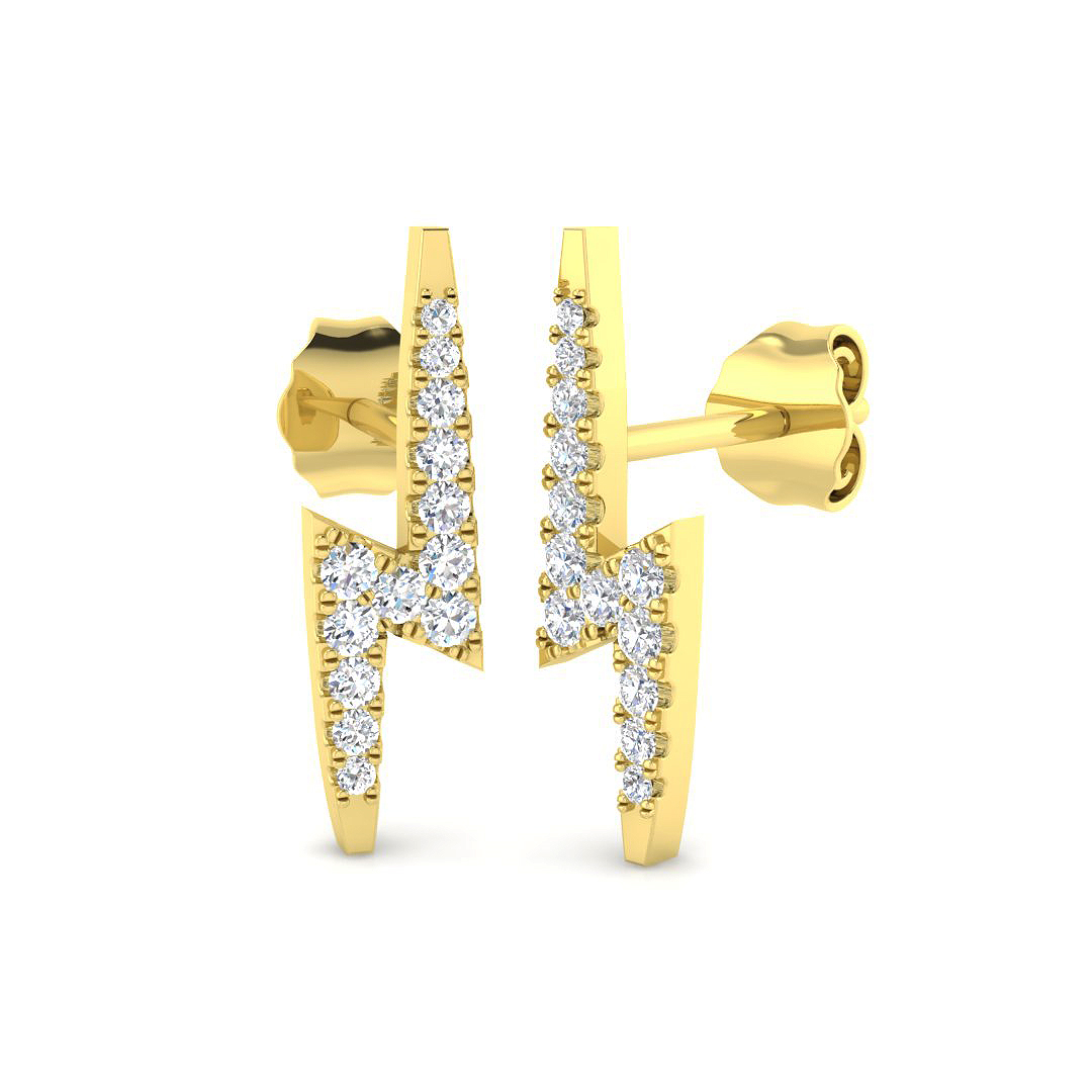 0.15 ct Natural Diamond Round Earrings