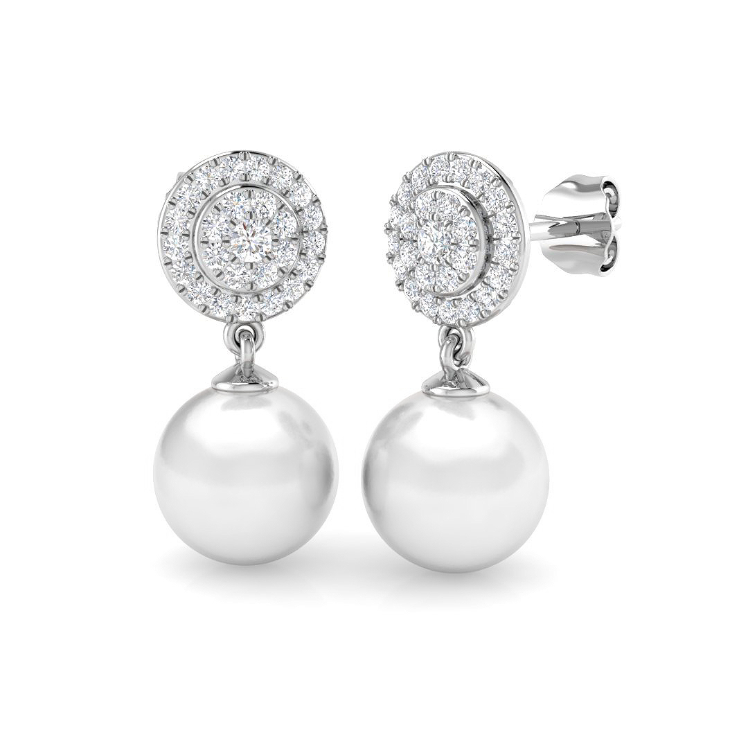 10.35 ct Natural Diamond Pear Earrings