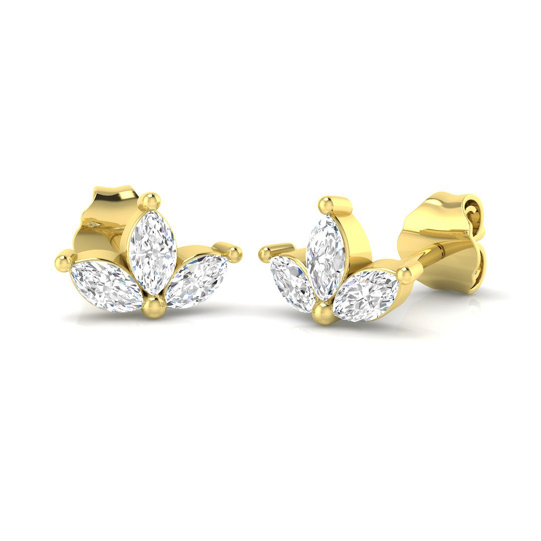0.4 ct Natural Diamond Marquise Earrings