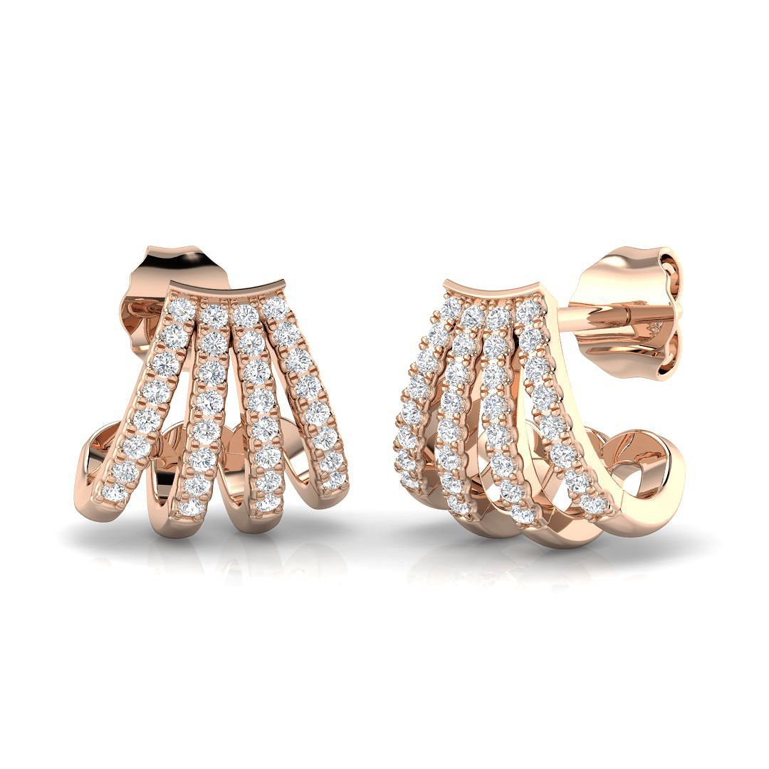 0.2 ct Natural Diamond Round Earrings