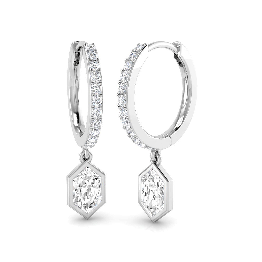 0.85 ct Natural Diamond Round Earrings