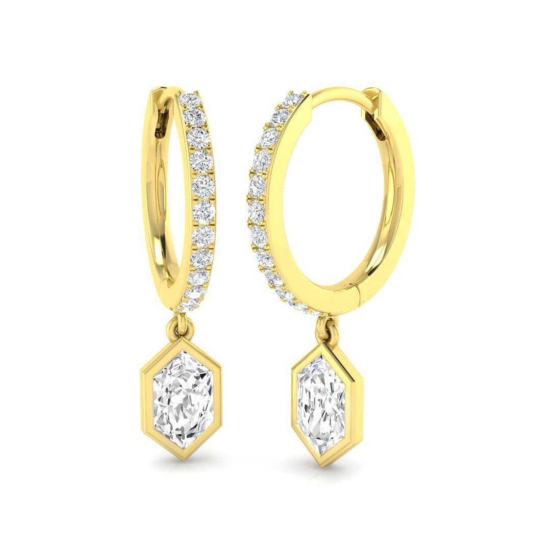 0.85 ct Natural Diamond Round Earrings