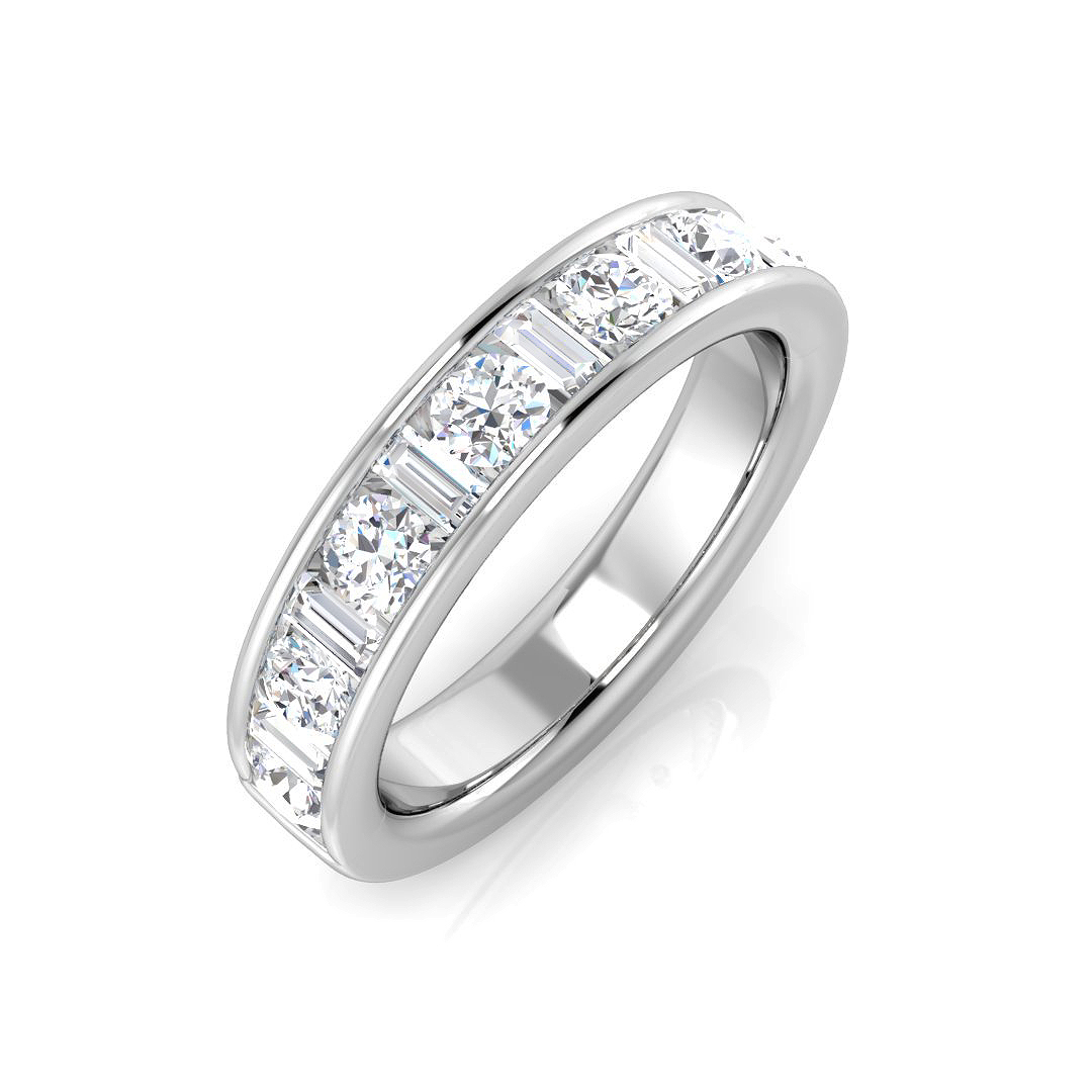 1.05 ct Natural Diamond Baguette Ring