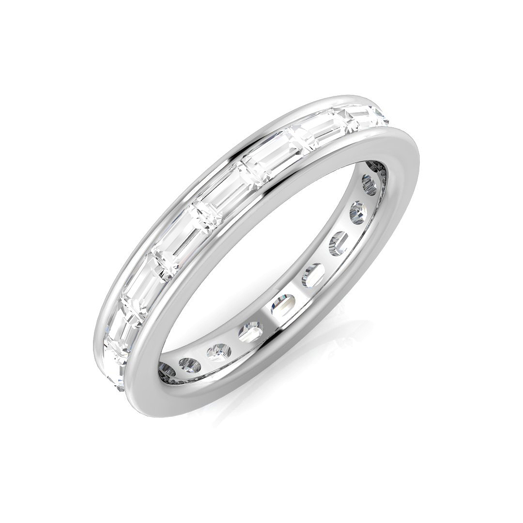1.3 ct Natural Diamond Baguette Ring