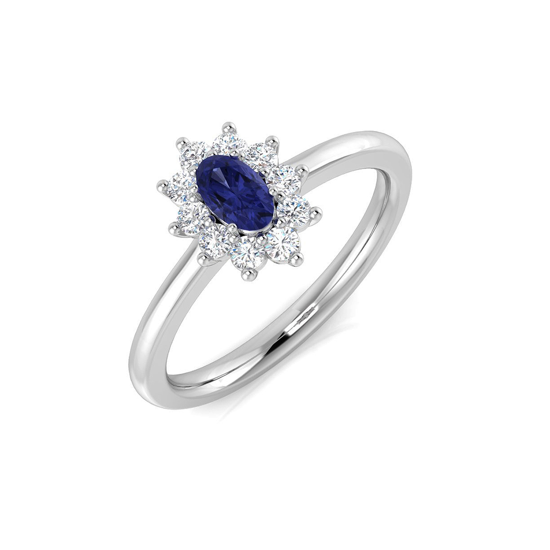 0.45 ct Tanzanite Oval Ring