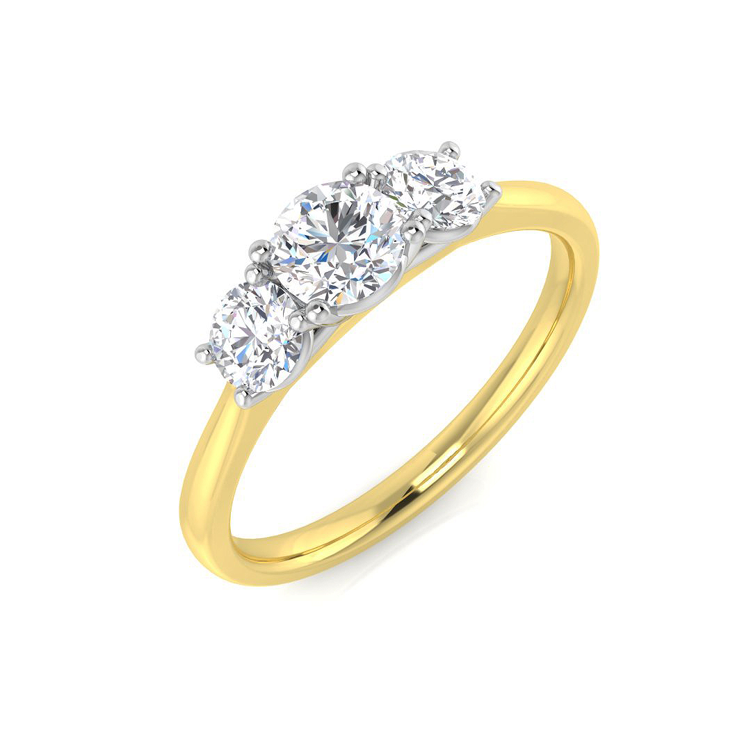 0.5 ct Natural Diamond Round Ring