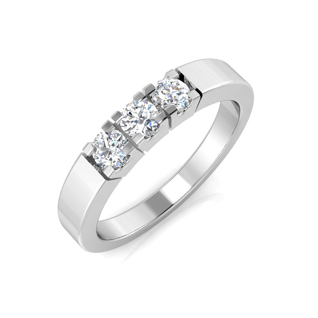 0.3 ct Natural Diamond Round Ring