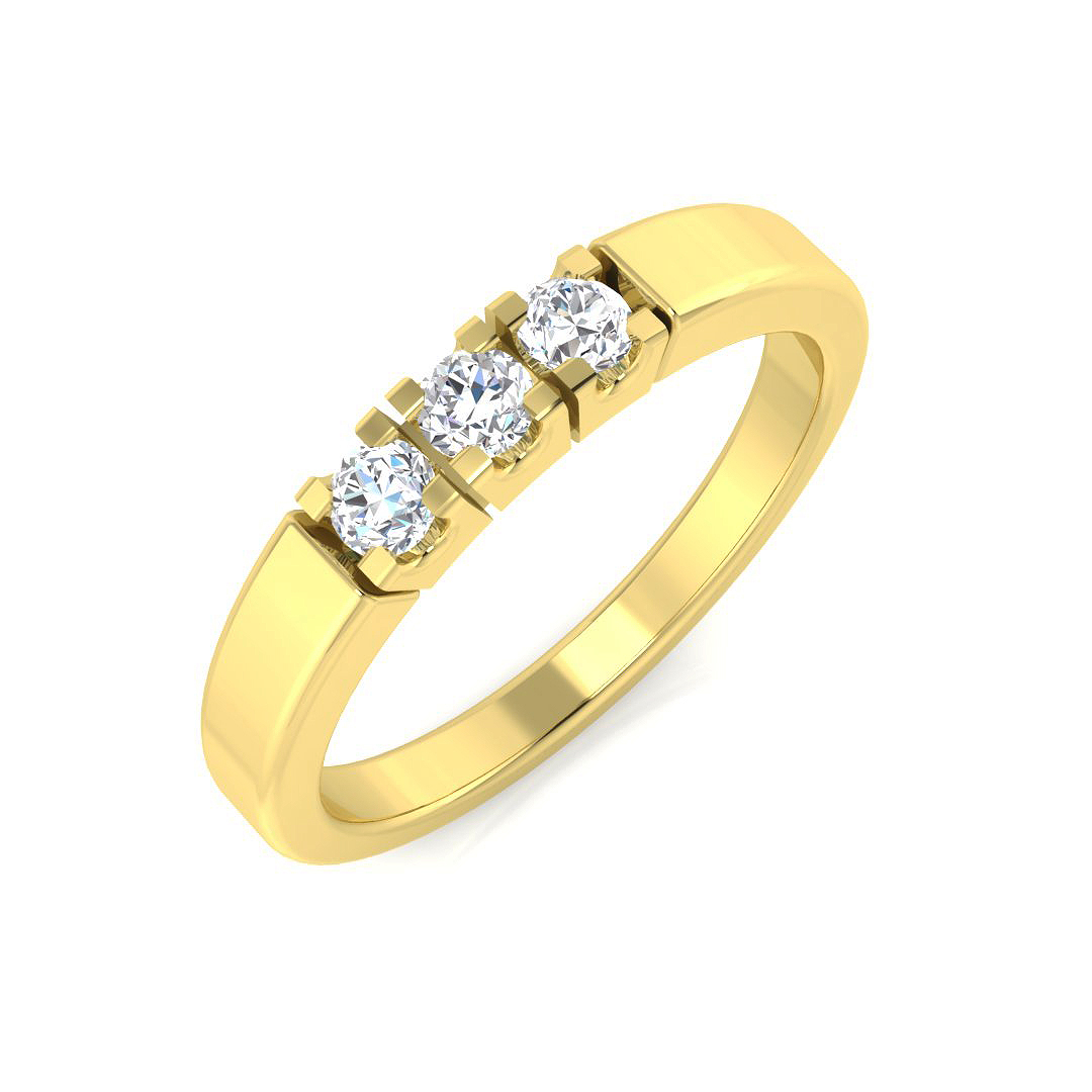 0.2 ct Natural Diamond Round Ring