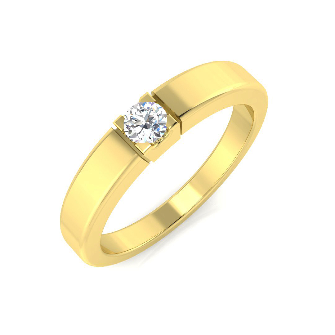 0.15 ct Natural Diamond Round Ring