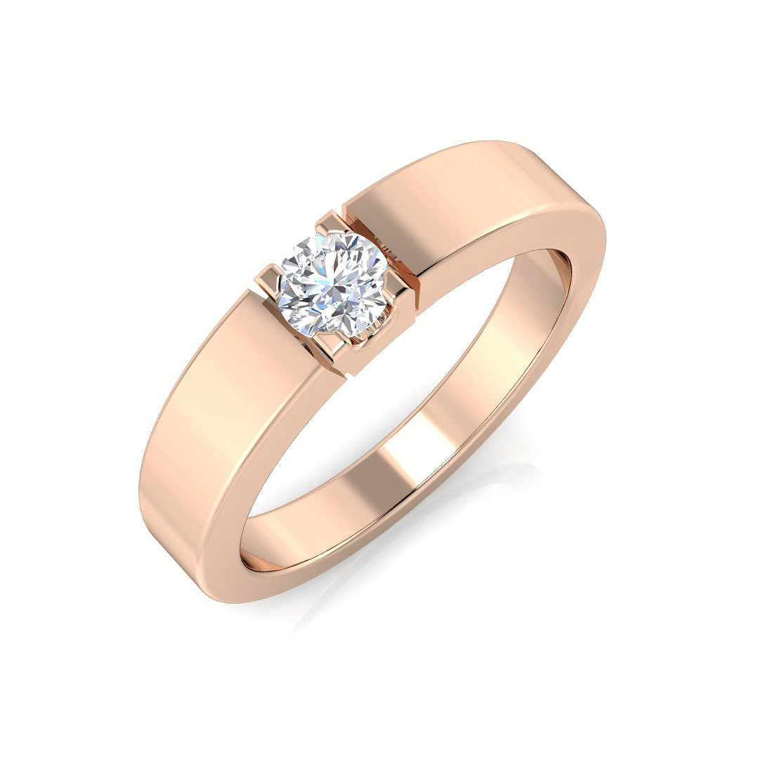 0.2 ct Natural Diamond Round Ring