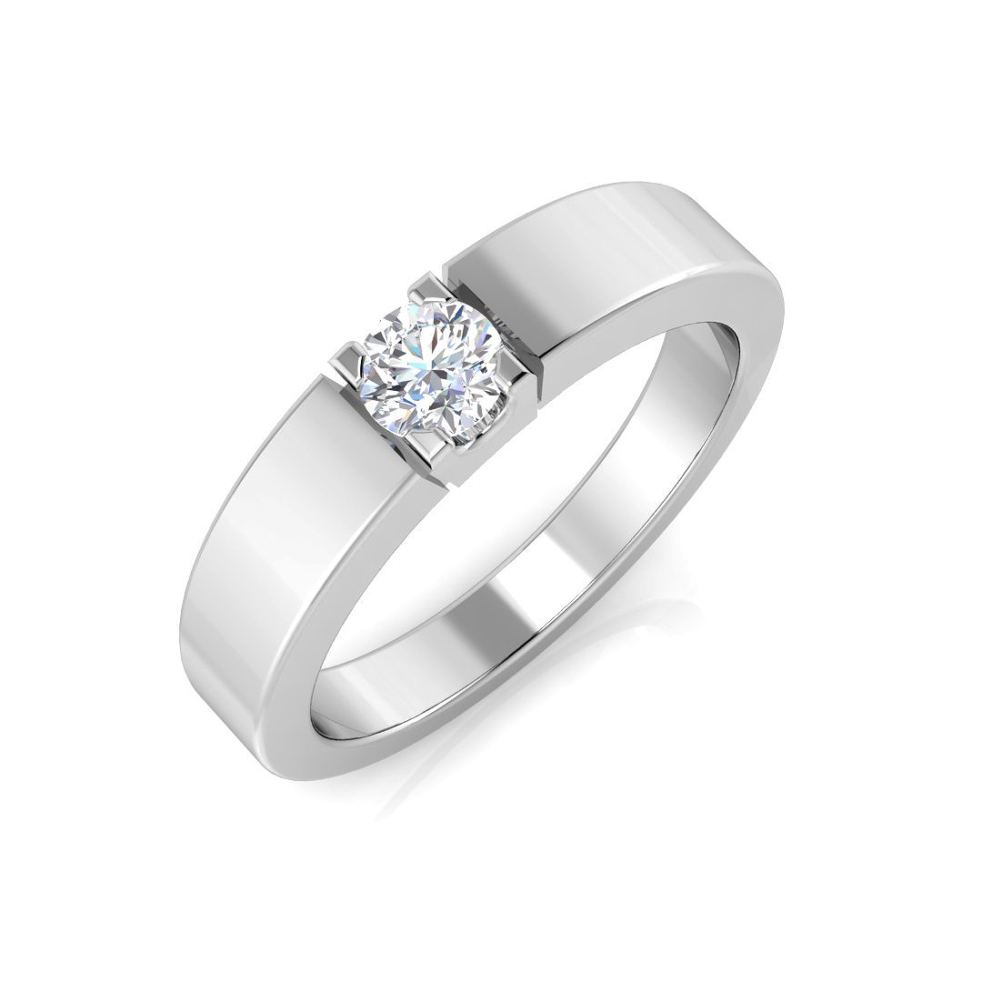 0.2 ct Natural Diamond Round Ring