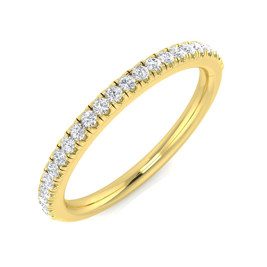0.15 ct Natural Diamond Round Ring