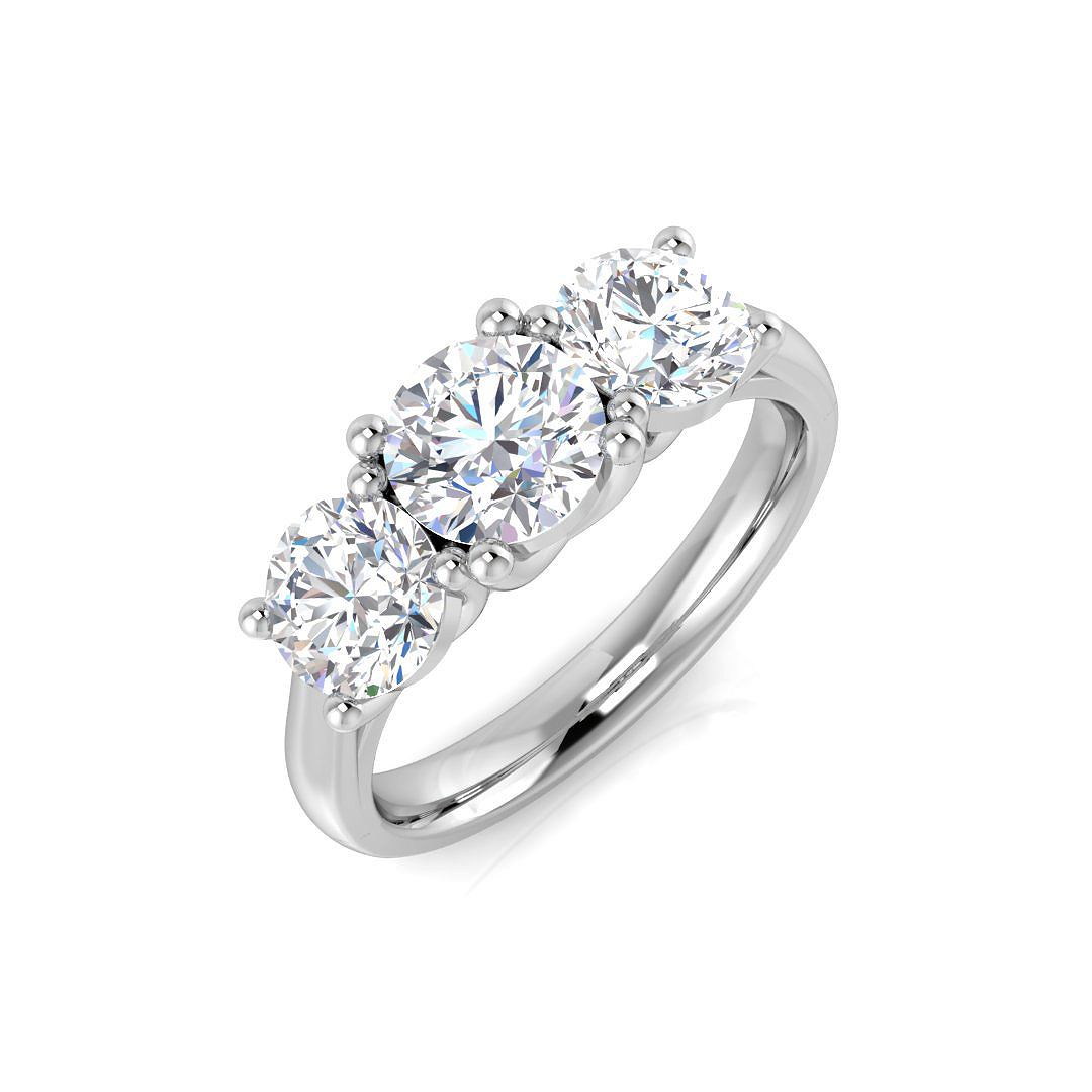 1.95 ct Natural Diamond Round Ring