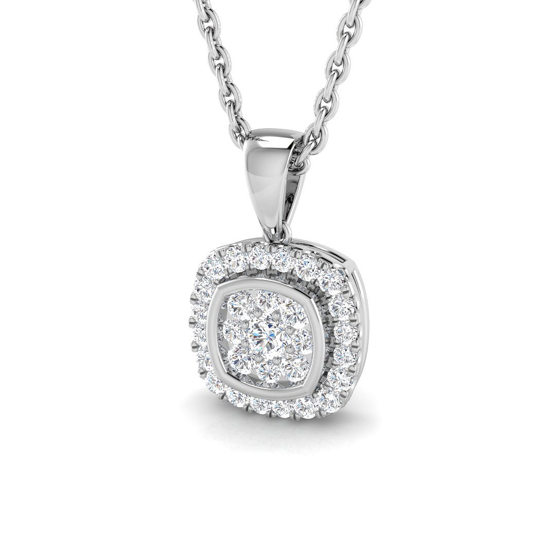 0.15 ct Natural Diamond Round Pendant