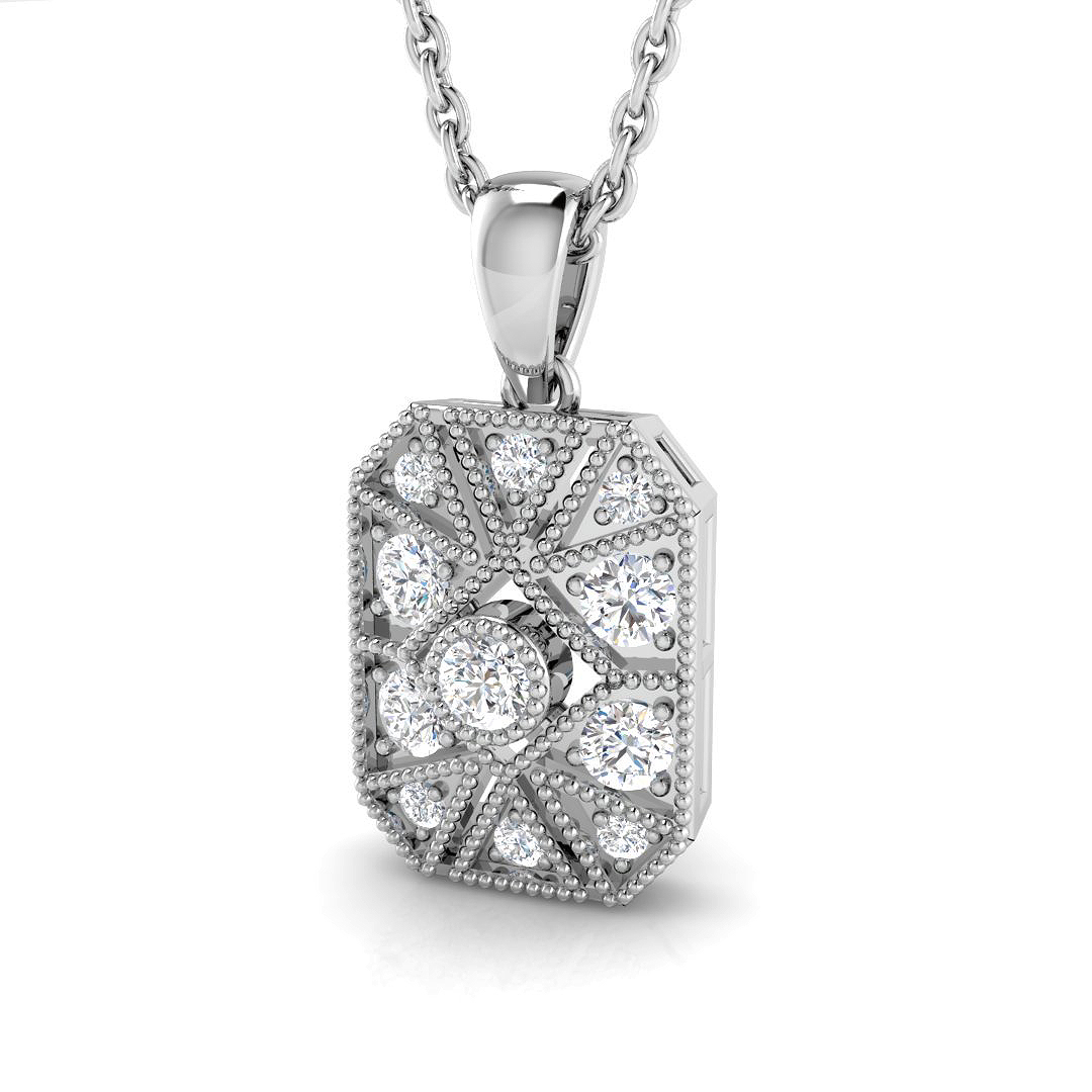 0.15 ct Natural Diamond Round Pendant