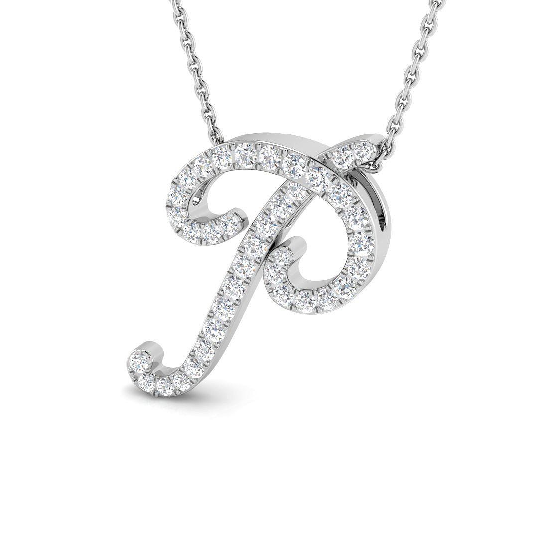 0.35 Ct Natural Diamond Round Cut  in 9K White Gold