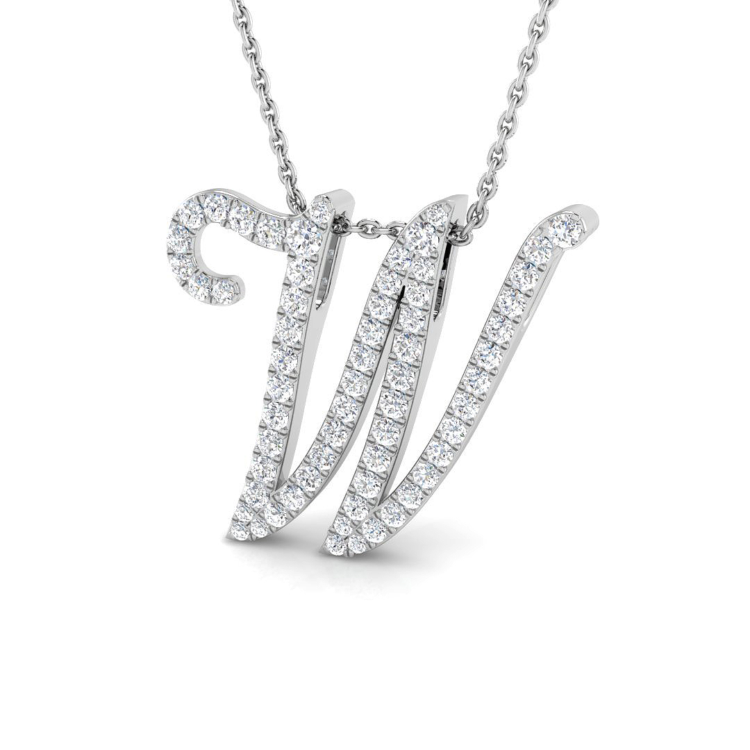 0.6 Ct Natural Diamond Round Cut  in 9K White Gold