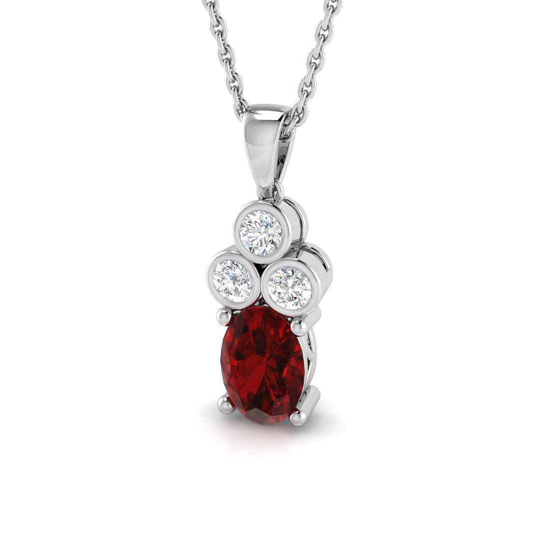 1.05 ct Natural Diamond Round Pendant