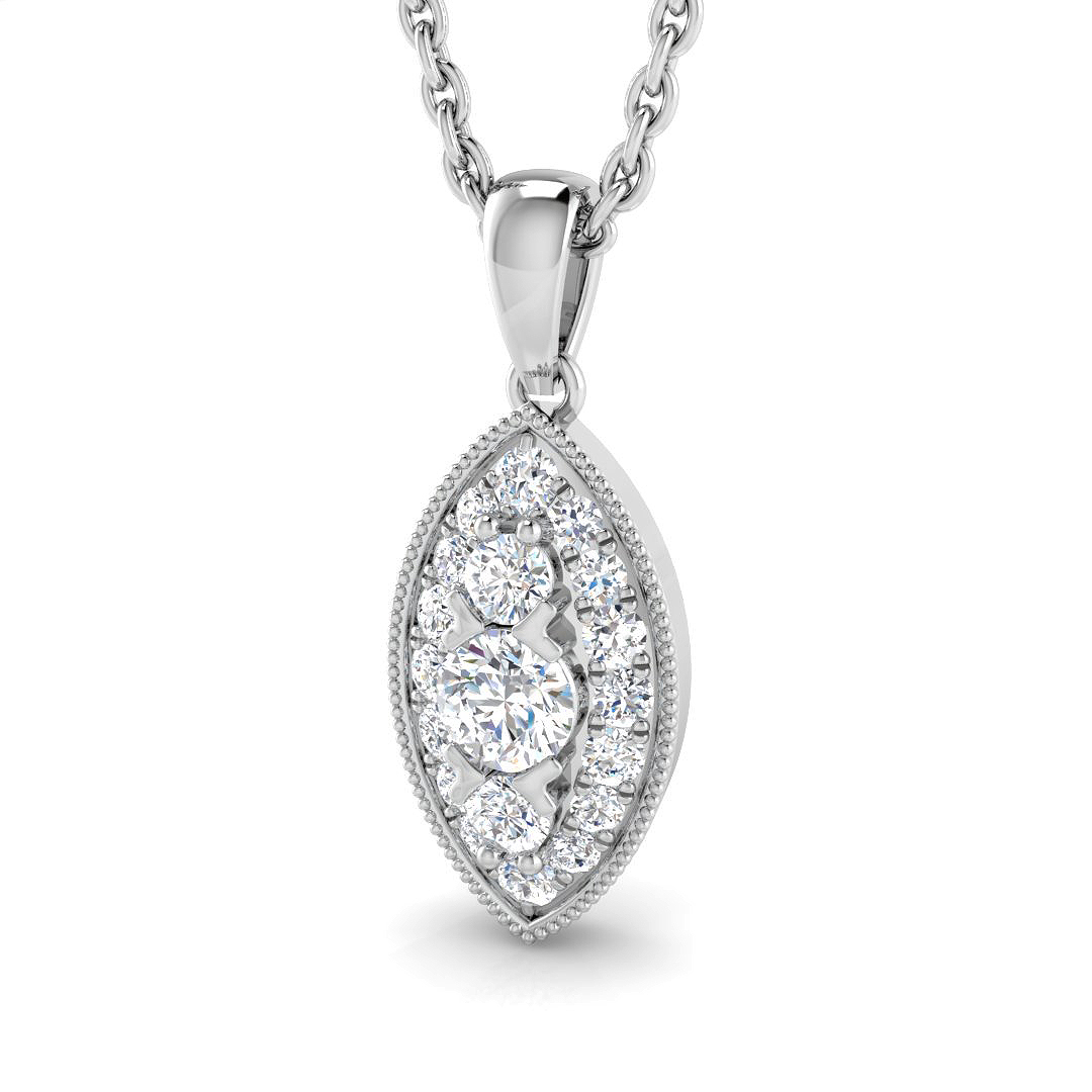 0.2 ct Natural Diamond Round Pendant