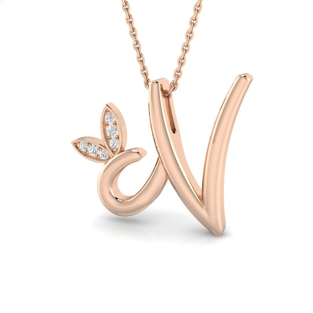 0.05 ct Natural Diamond Round Pendant