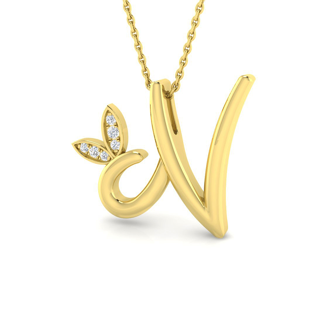 0.05 ct Natural Diamond Round Pendant