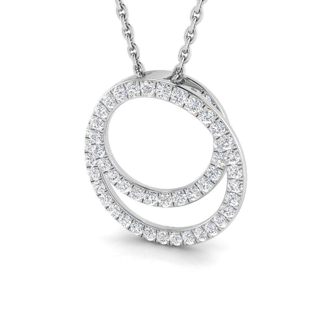 0.3 Ct Natural Diamond Round Cut  in 9K White Gold