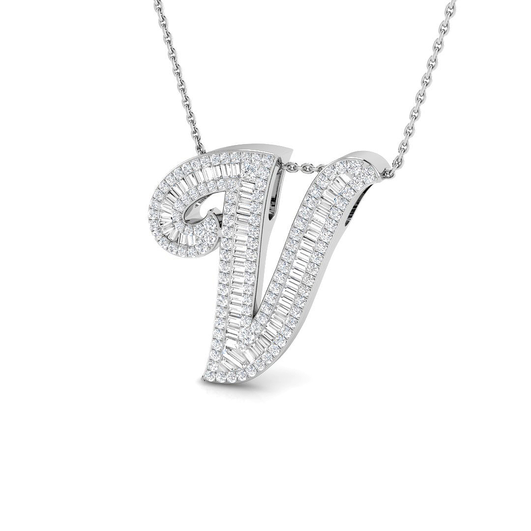 0.95 ct Natural Diamond Princess Pendant