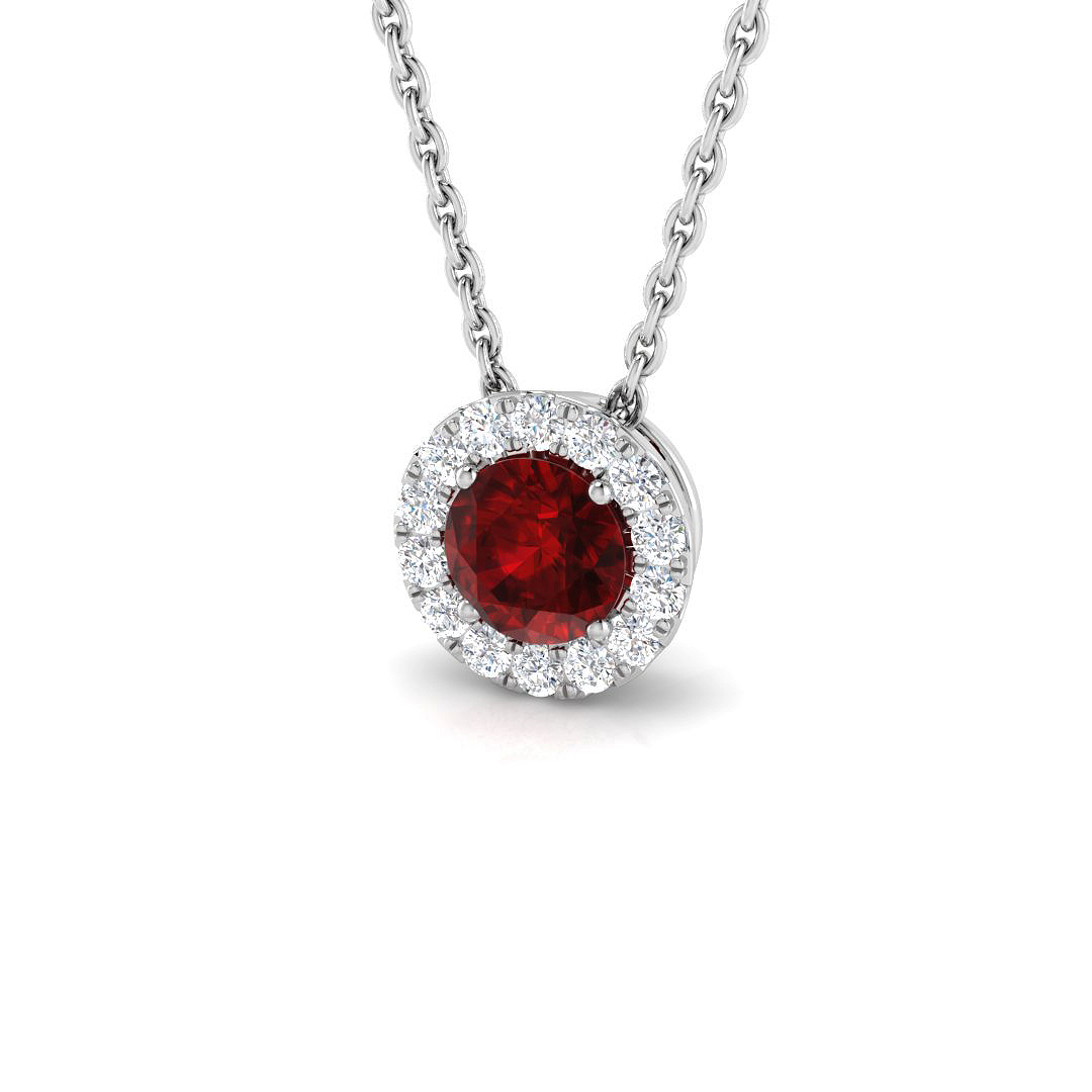 0.5 ct Natural Diamond Round Pendant