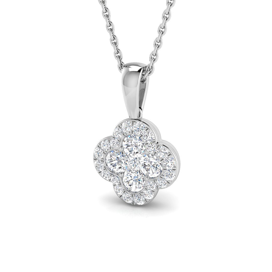 0.5 ct Natural Diamond Round Pendant