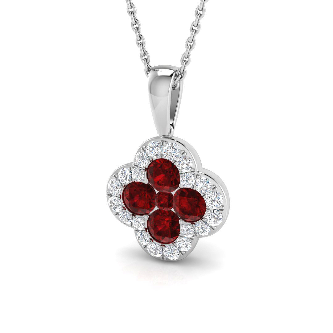 1.3 ct Natural Diamond Round Pendant