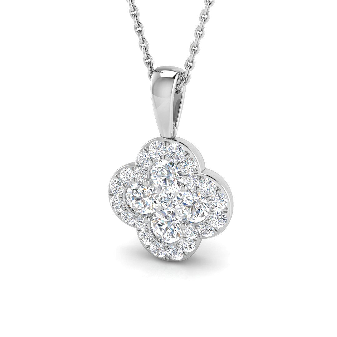 1.05 ct Natural Diamond Round Pendant