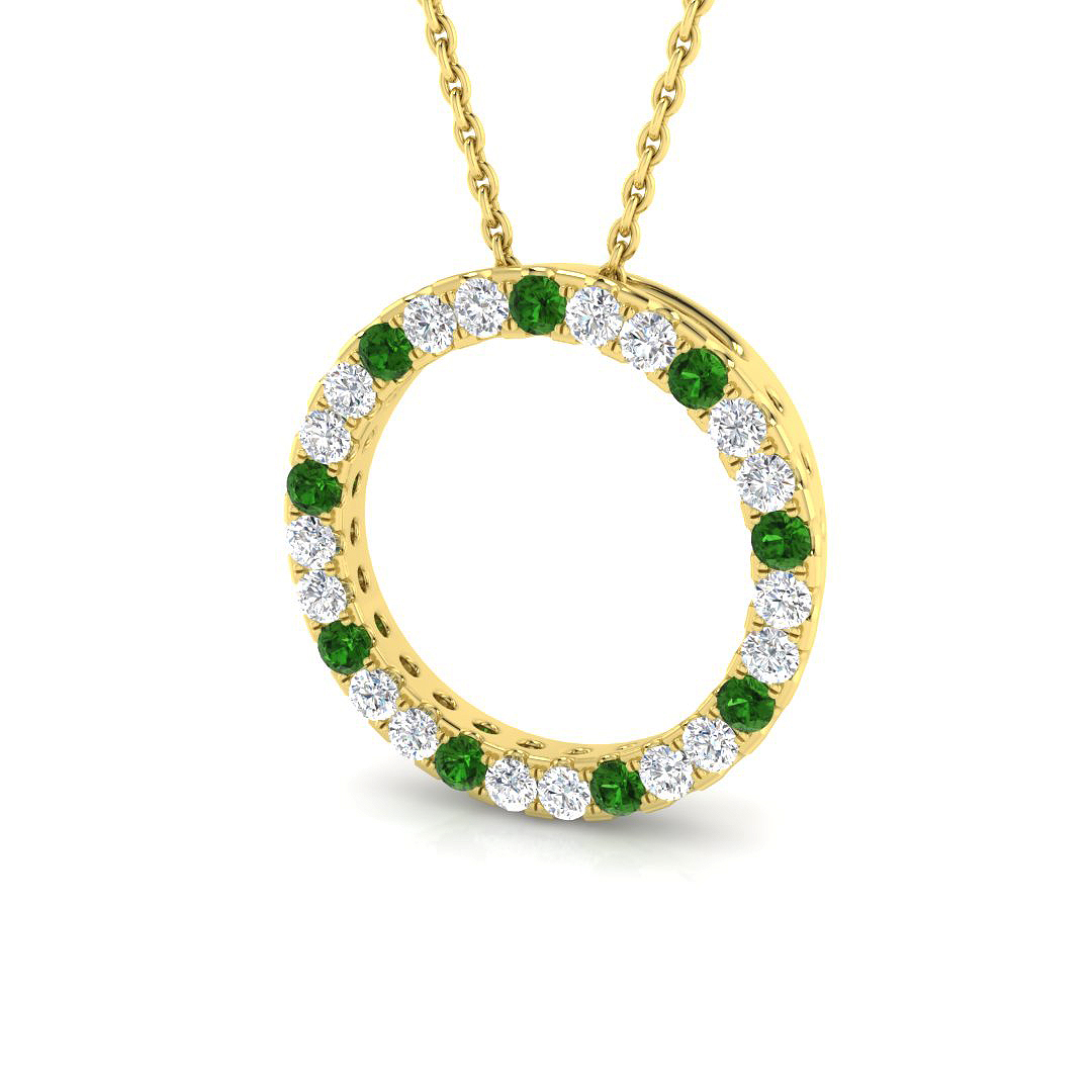 0.6 ct Natural Diamond Round Pendant