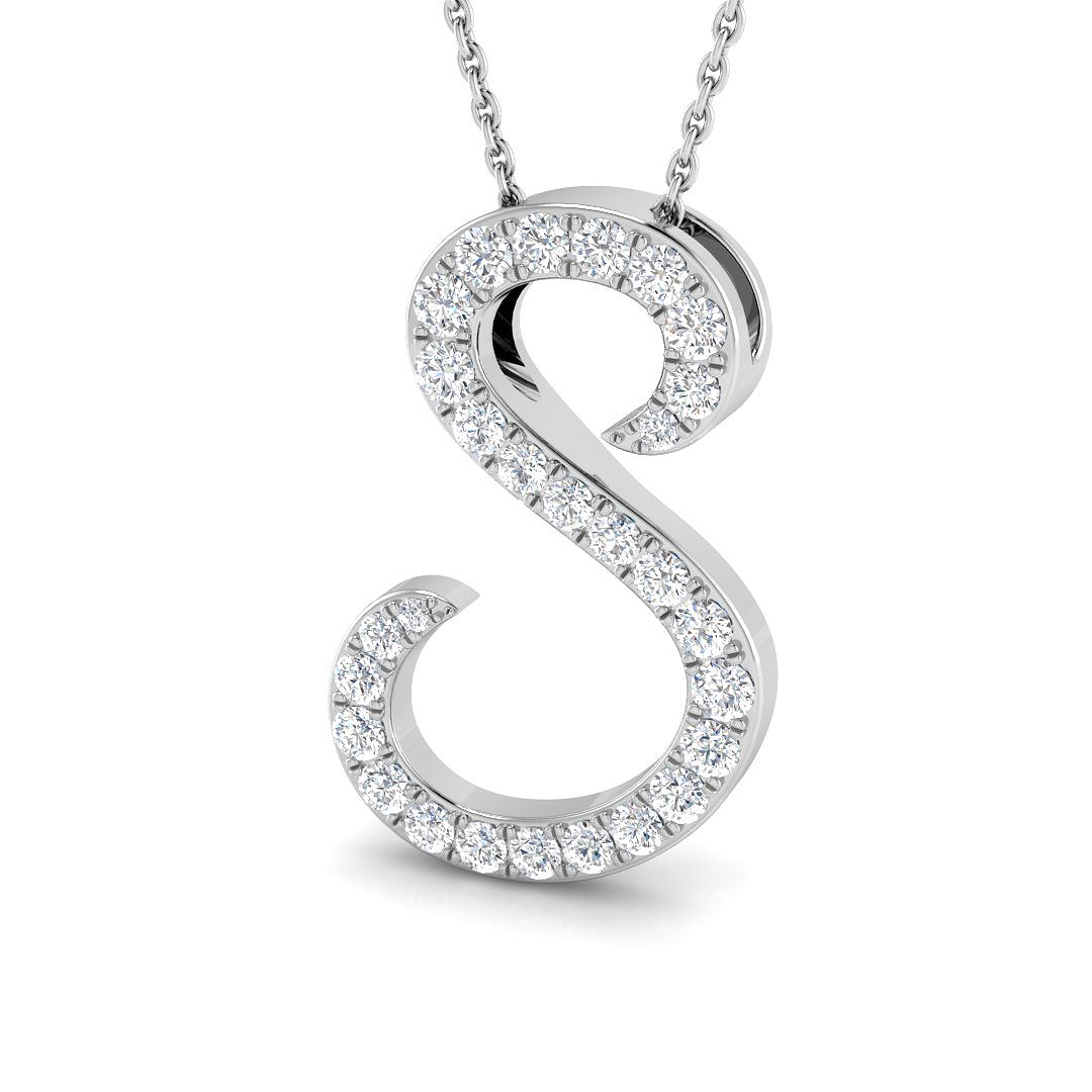 0.65 Ct Natural Diamond Round Cut  in 9K White Gold