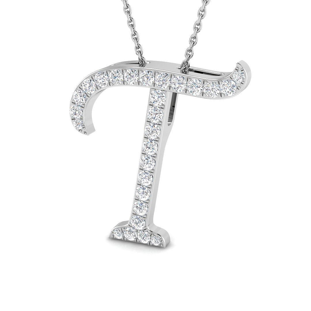 0.5 Ct Natural Diamond Round Cut  in 9K White Gold