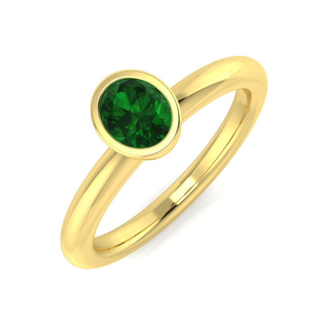 0.5 ct Natural Diamond Pear Ring