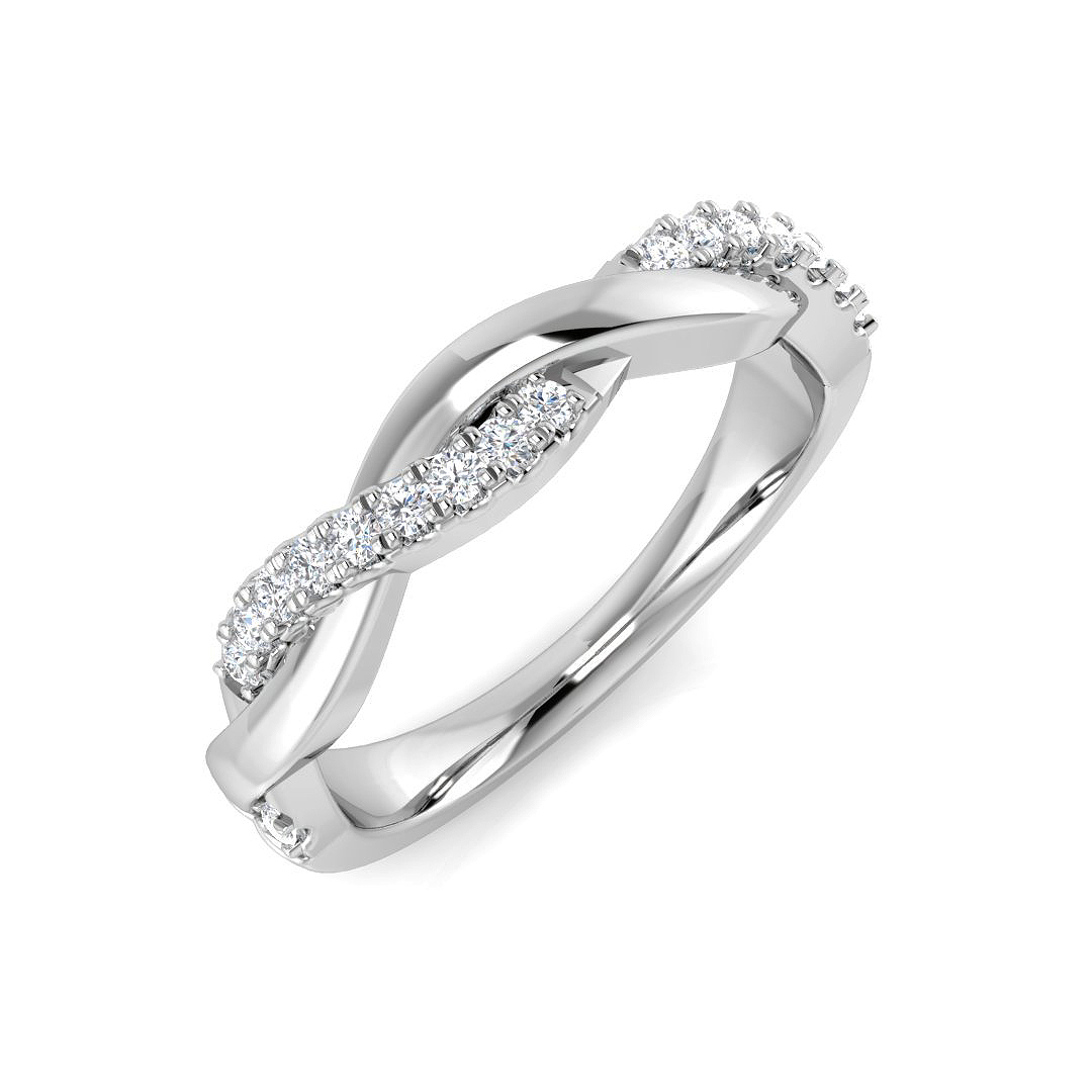 0.15 ct Natural Diamond Round Ring