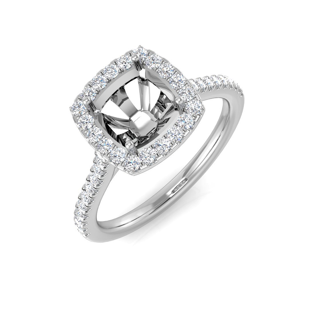 0.25 ct Natural Diamond Round Ring