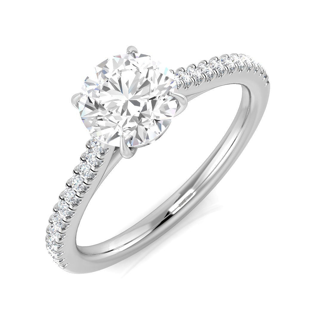1.15 ct Natural Diamond Round Ring