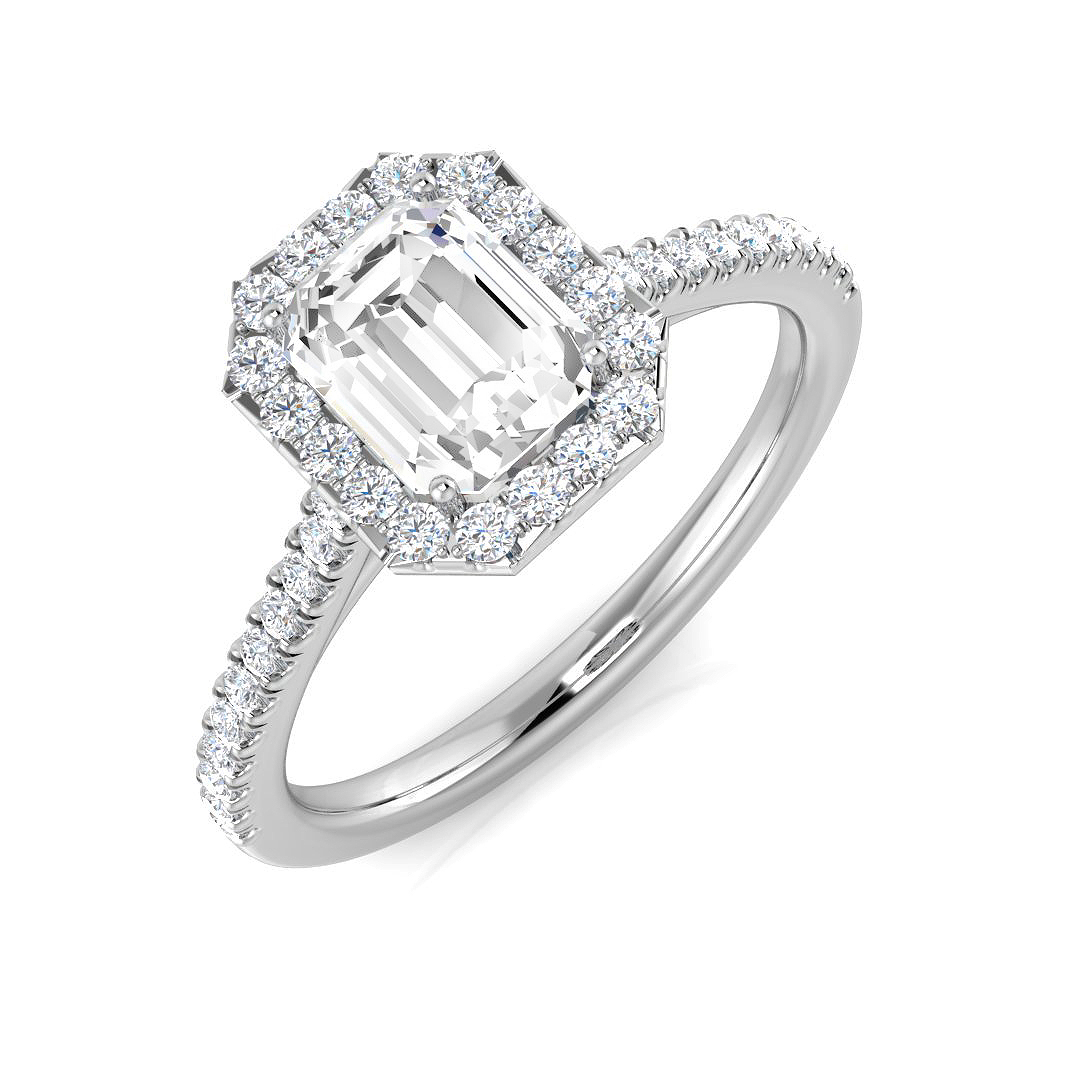 1.25 ct Natural Diamond Radiant Ring