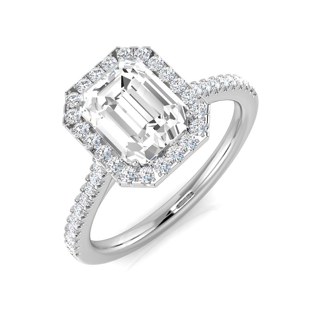 1.75 ct Natural Diamond Radiant Ring