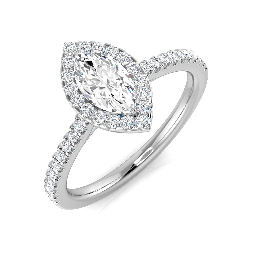 0.75 ct Natural Diamond Marquise Ring