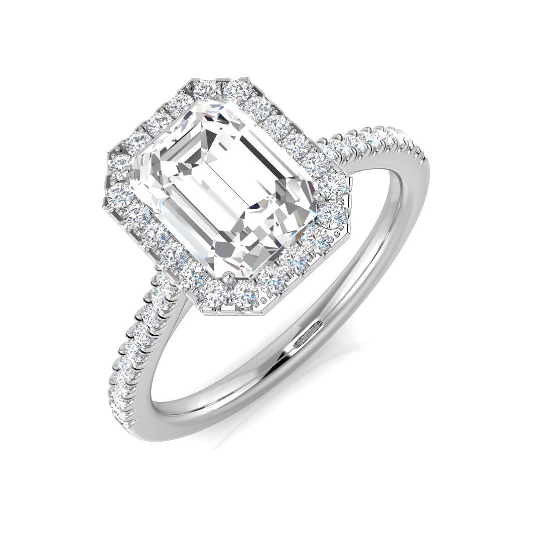 2 ct Natural Diamond Radiant Ring